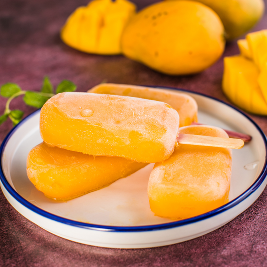 Mango Coconut Lime Ice Pops