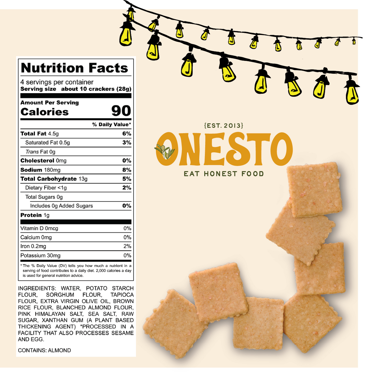 Onesto Sea Salt Crackers