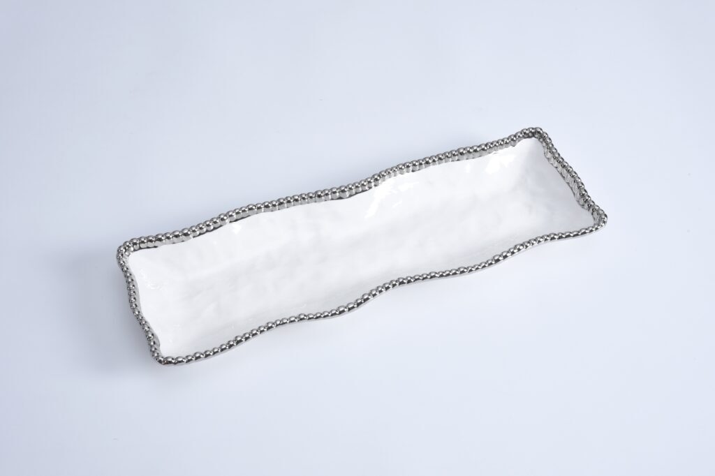 White Rectangle Serving Piece