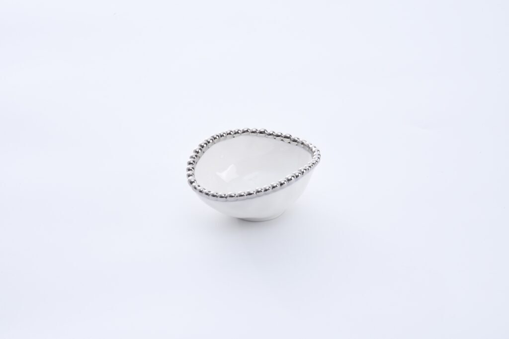 Round Condiment Bowl White