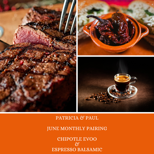 June Pairing Chipotle EVOO & Espresso Dark Balsamic