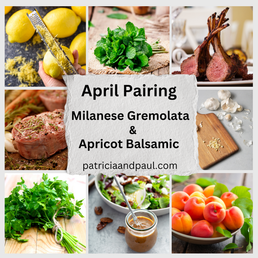 April Pairing Milanese Gremolata EVOO & Apricot White Balsamic