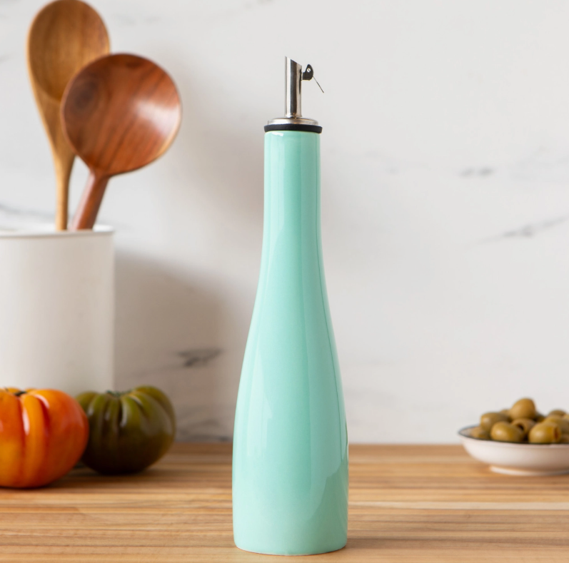 Light Blue Ceramic Cruet