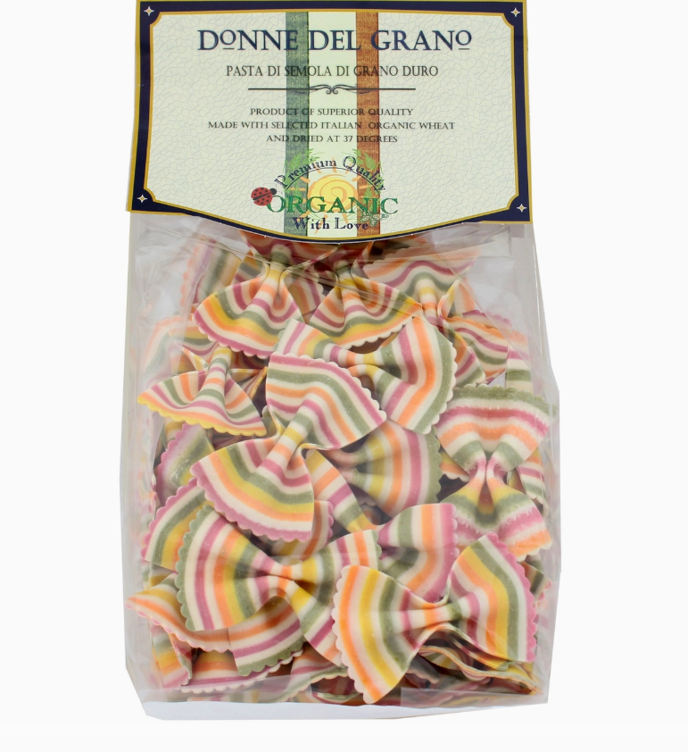 Rainbow Bowtie Pasta