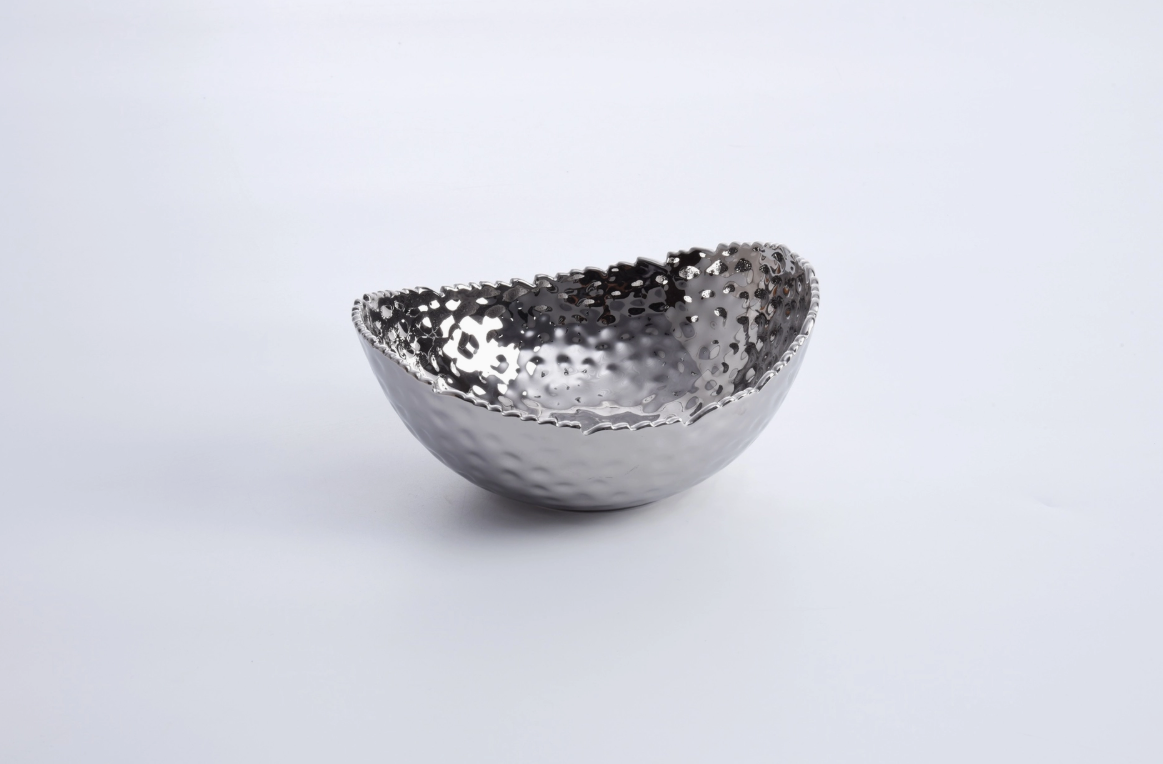Silver Medium Oval Bowl