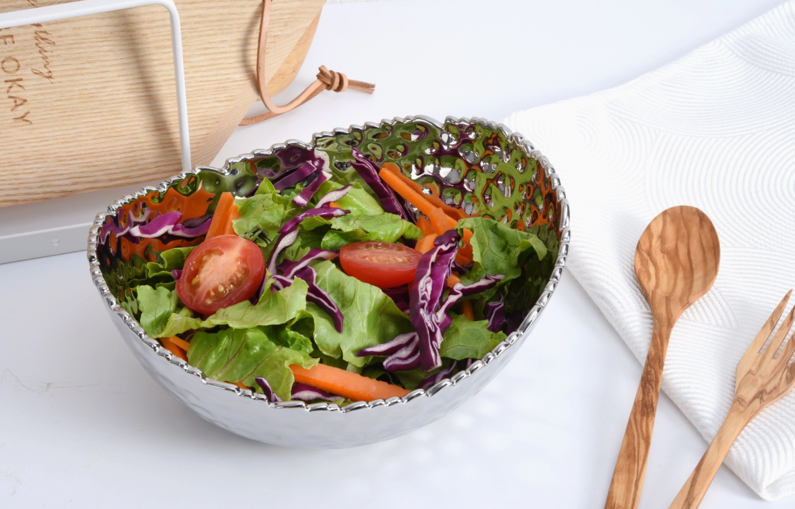 Silver Medium Oval Bowl
