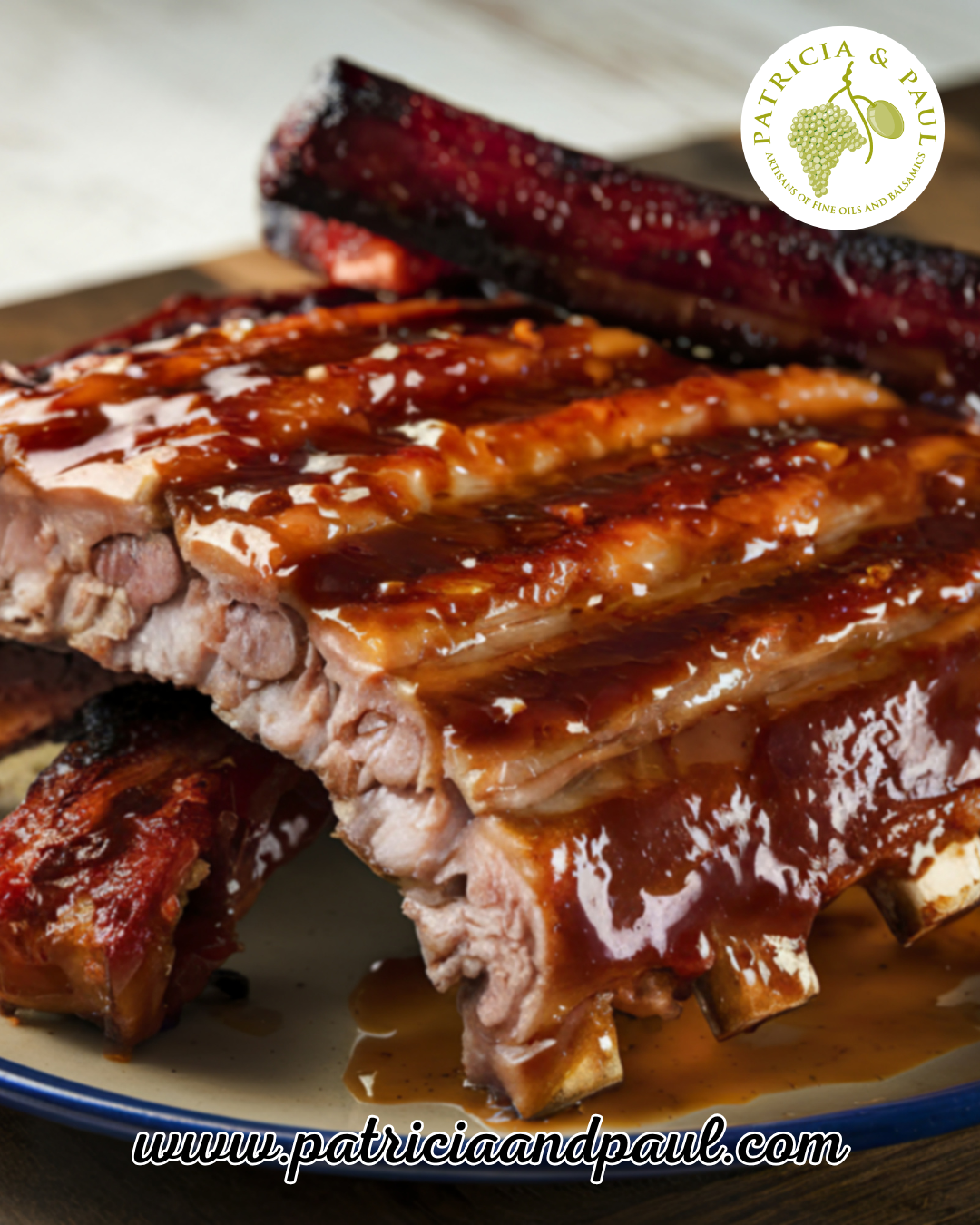 Grilled Honey Balsamic Ribs
