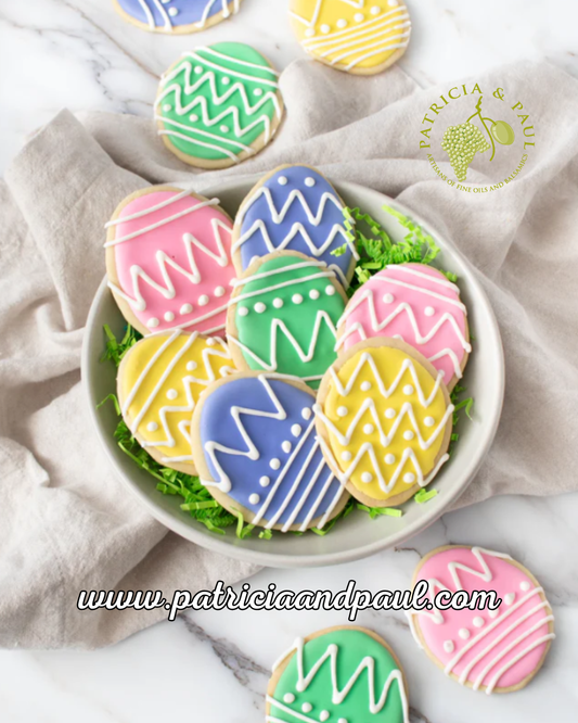 Easter Egg Olive Oil Sugar Cookies⁠