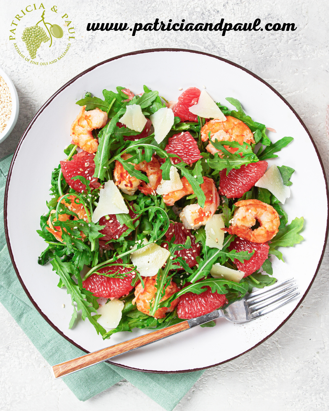 Arugula Salad with Grapefruit and Parmesan