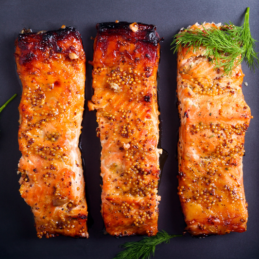 Raspberry Balsamic Glazed Salmon