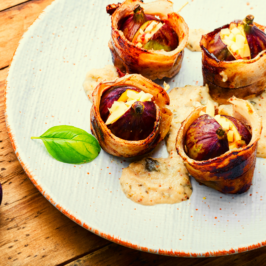 Roasted Chevre Stuffed Figs