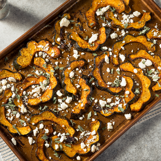 Wild Mushroom & Sage Roasted Acorn Squash