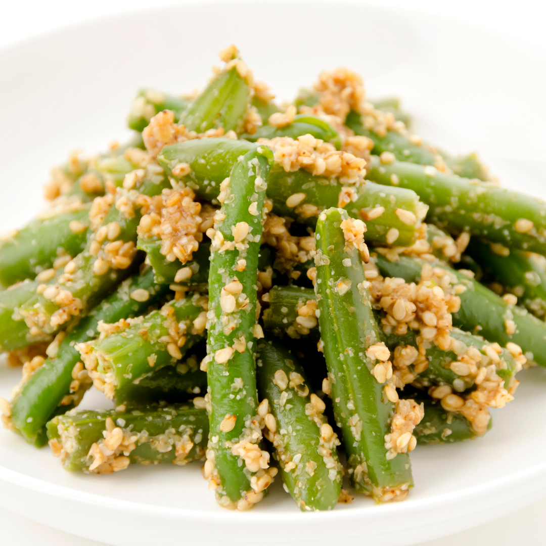 Toasted Sesame & Honey Ginger Green Beans