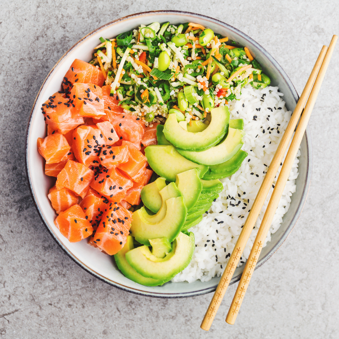 Lime, Ginger and Blackberry Salmon Rice Bowl