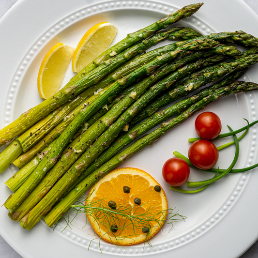 Asparagus with Lavender Balsamic Glaze