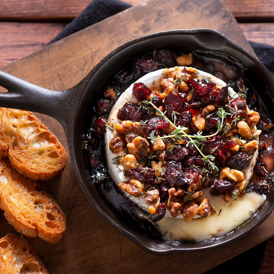 Baked Brie with Cinnamon Pears