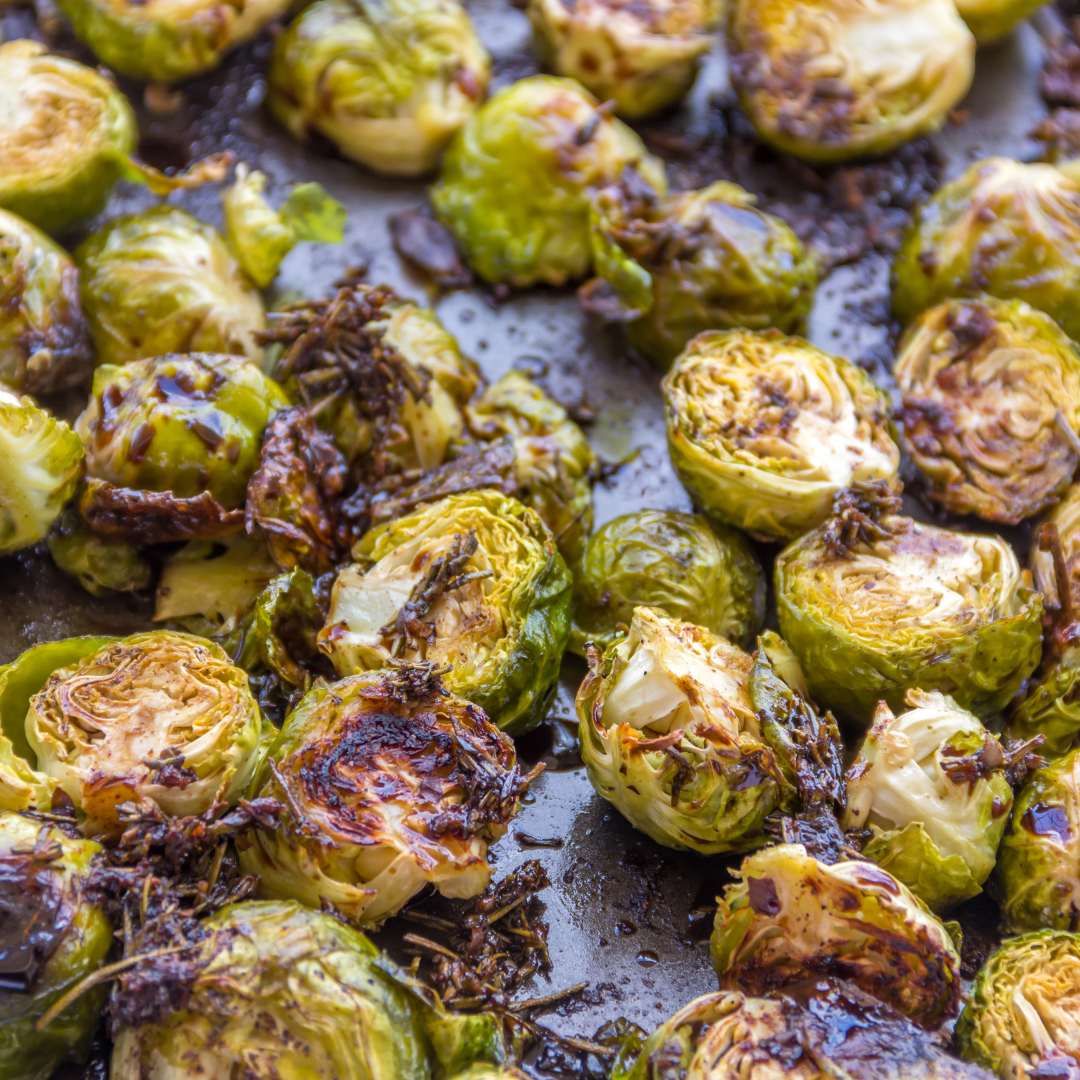 Brussels Sprouts with Lavender Balsamic and Cranberries