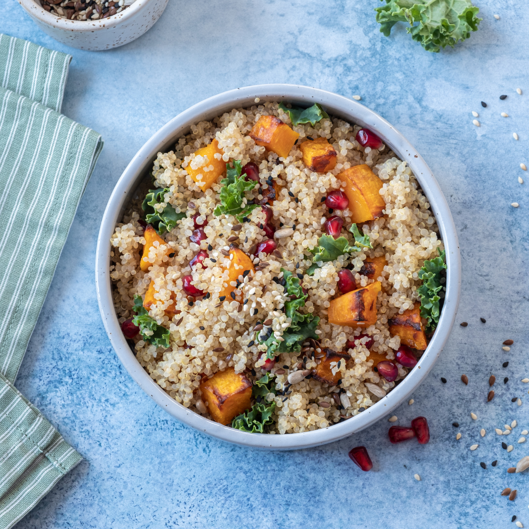 Fall Squash, Sprout and Quinoa Salad