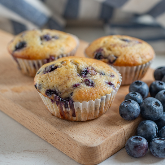 Healthy Blueberry Muffins