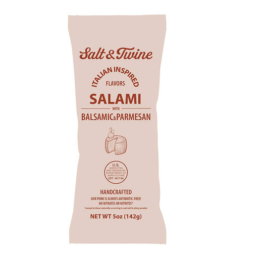 Balsamic and Parmesan Salami Chubs