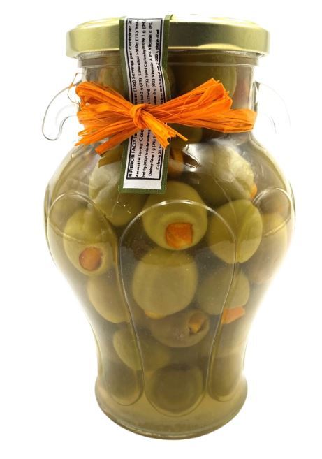 Orange stuffed olives