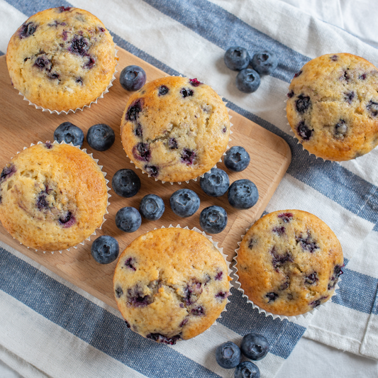 Healthy Blueberry Muffins