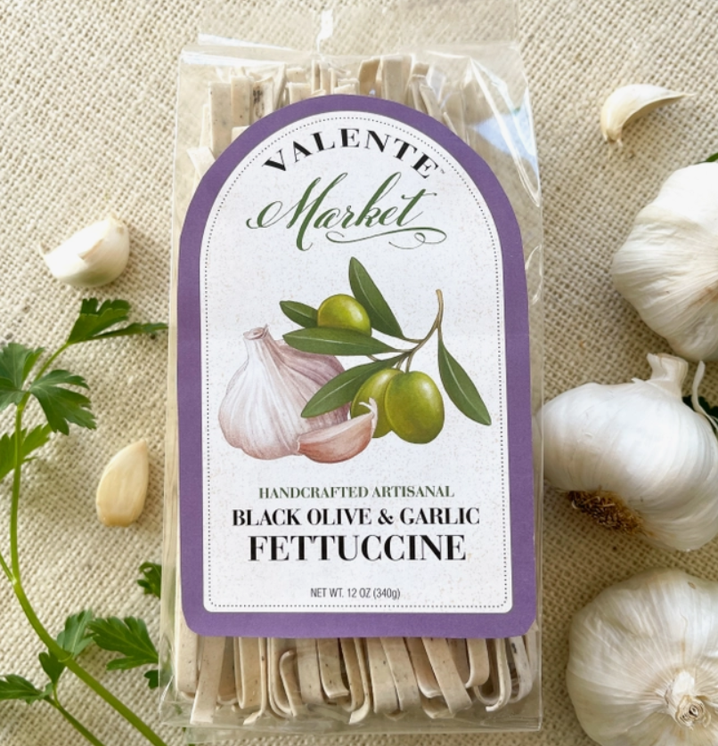 Black Olive & Garlic Fettuccine