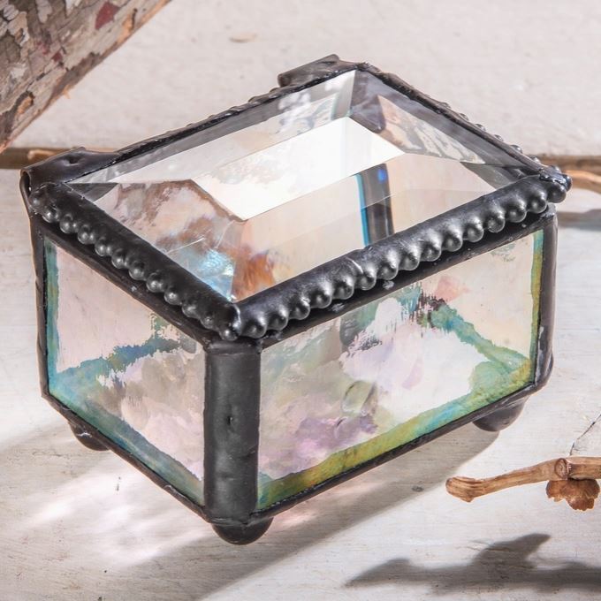 Small Stained Glass Ring Box