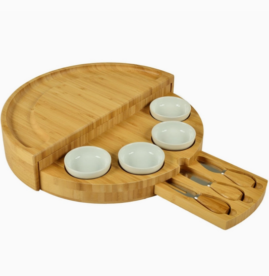 Swivel Board with bowls & tools