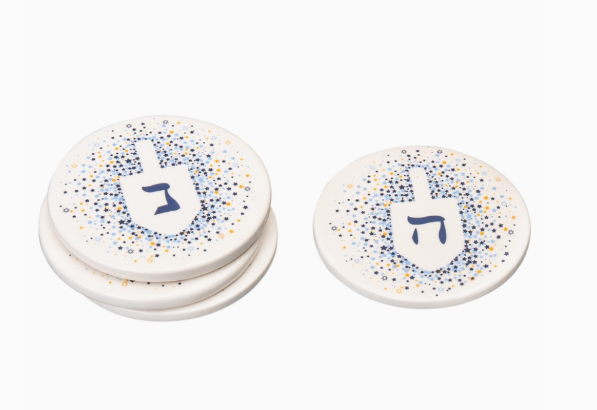 Dreidel Coaster Set of Four