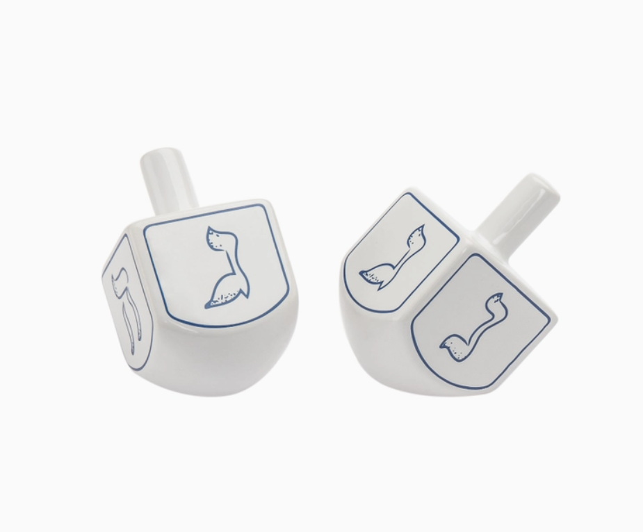 Hanukkah Salt & Pepper Dreidel Box