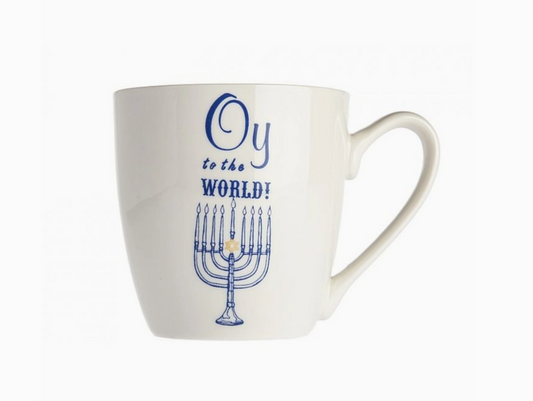 Oy to the World Hanukkah Mug