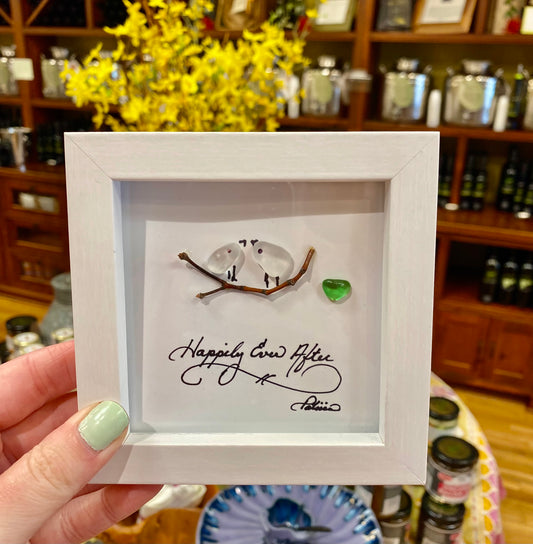 Happily Ever After Handmade Sea Glass Picture