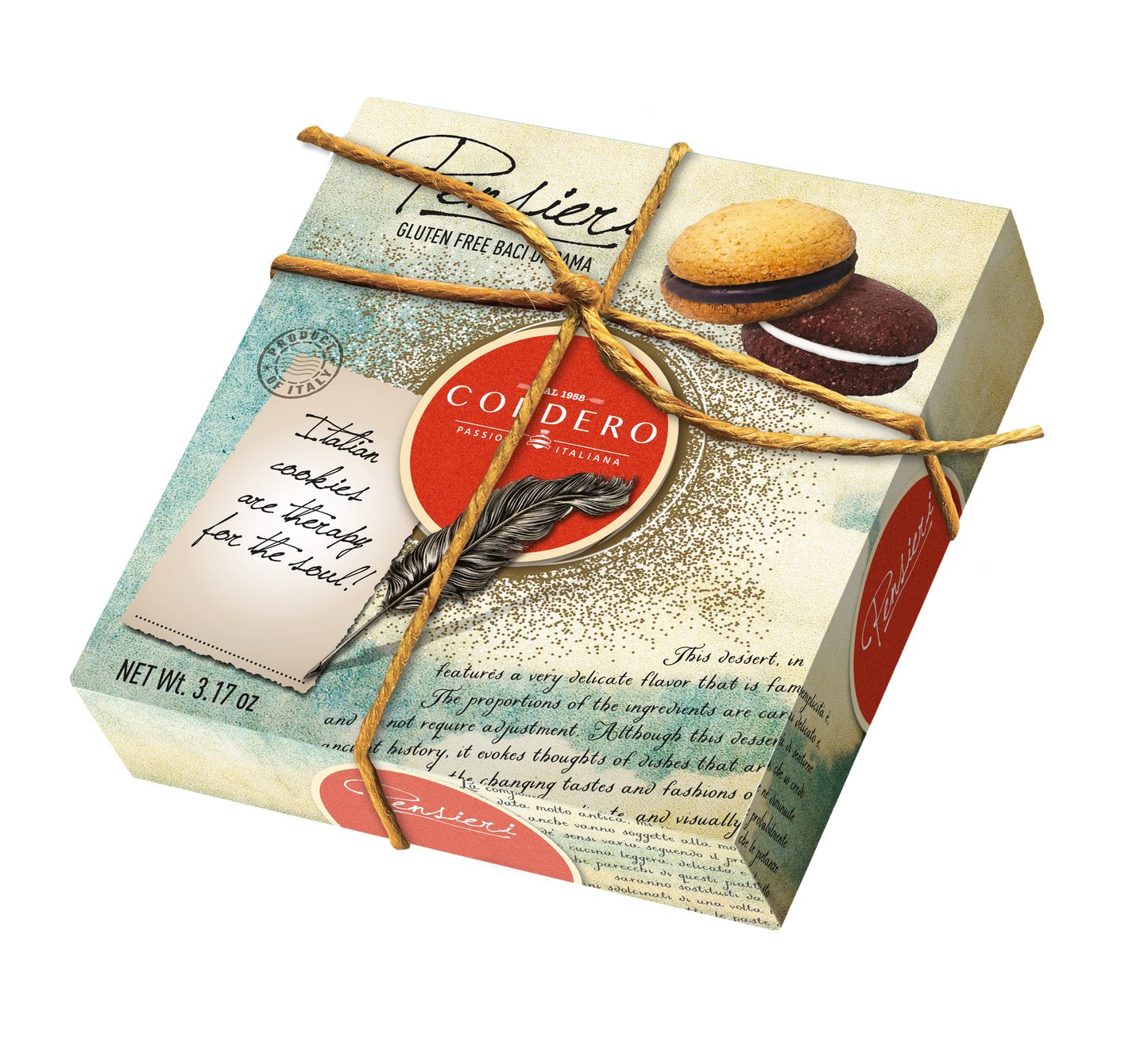 Gluten Free Baci di Dama in Red Gift Box