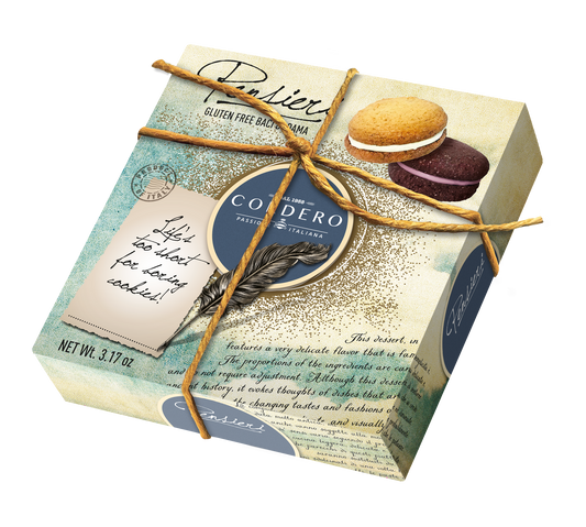 Gluten Free Baci di Dama in Blue Gift Box