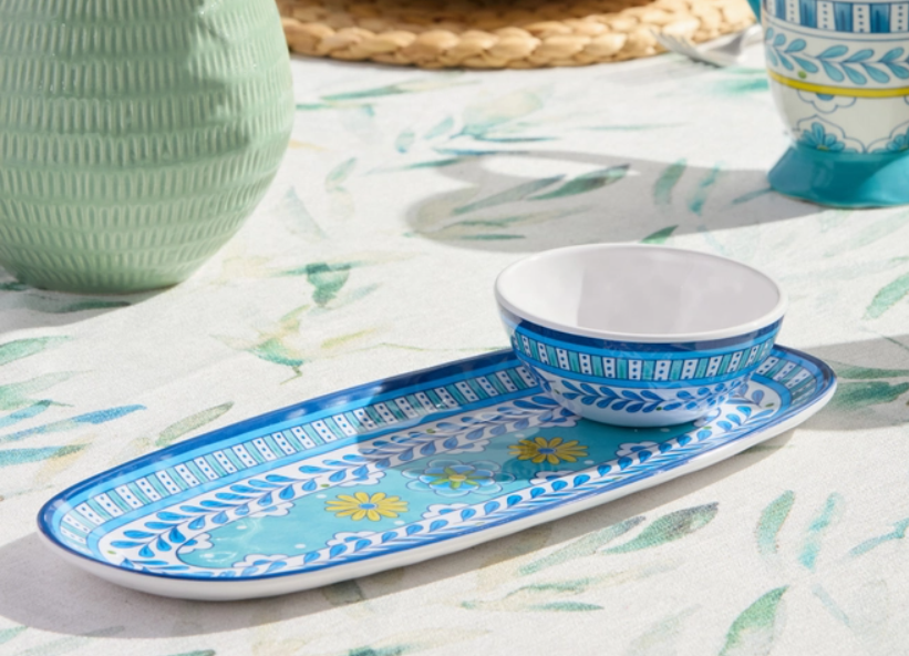 Porto Oval Tray with Dip Bowl