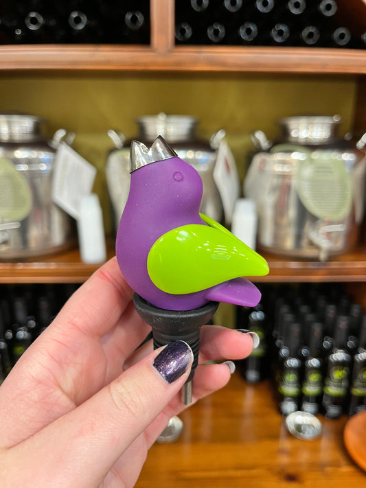 Purple Chirpy Top Wine Pourer