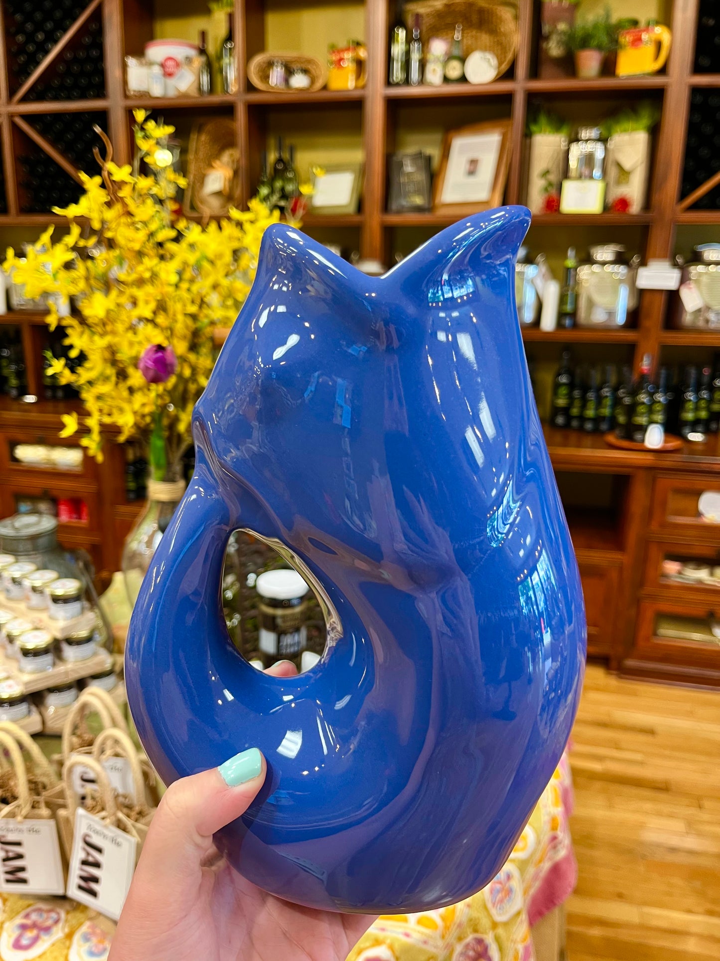 Indigo Gurgle Pot