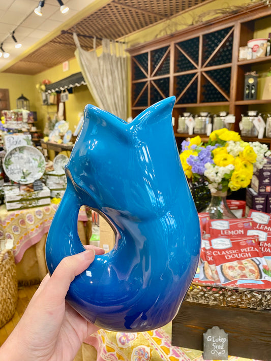 Ombre Cobalt Blue Gurgle Pot