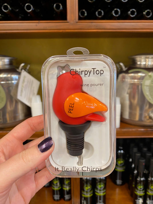 Red Chirpy Top Wine Pourer