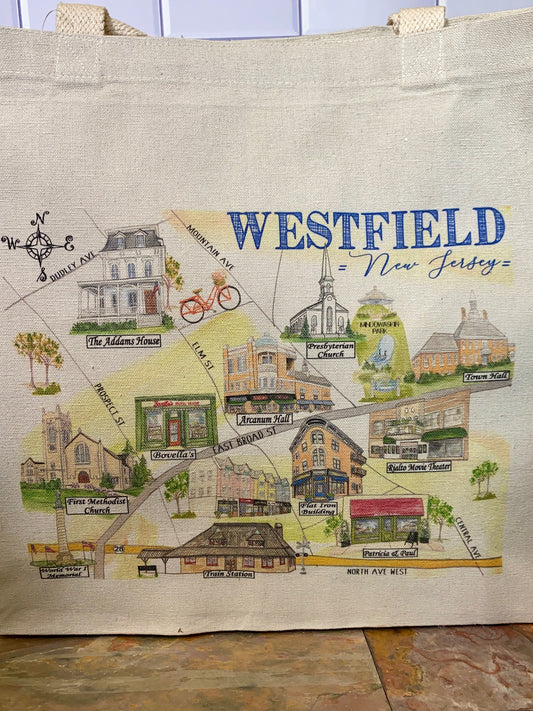 Westfield Map Tote Bag
