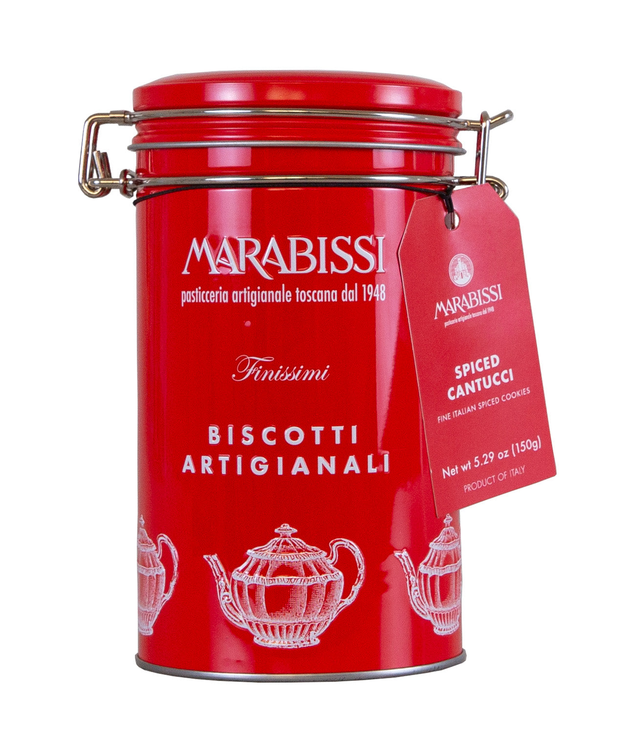 Holiday Spiced Cookies in Red Tin