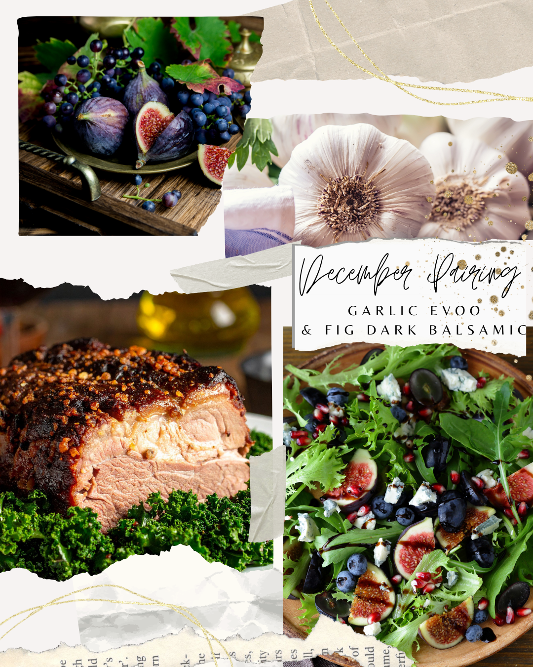 December Pairing- Garlic EVOO & Fig Balsamic