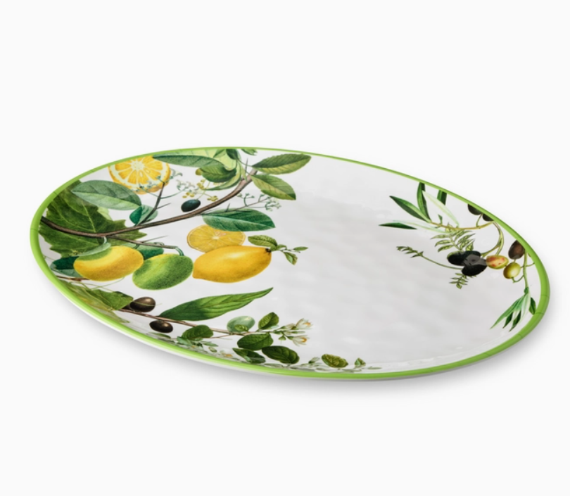 Limone Melamine Oval Platter