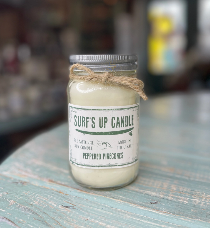 Peppered Pinecones All Natural Soy Candle