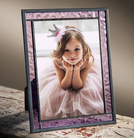 Purple Stained Glass Picture Frame 5 x 7