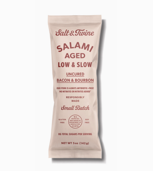 Uncured Bacon & Bourbon Salami