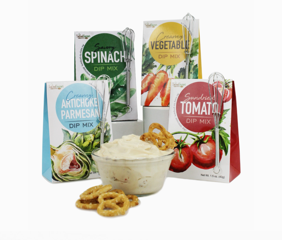 Fresh Dip Mixes (Artichoke, Vegetable, Spinach, Tomato)
