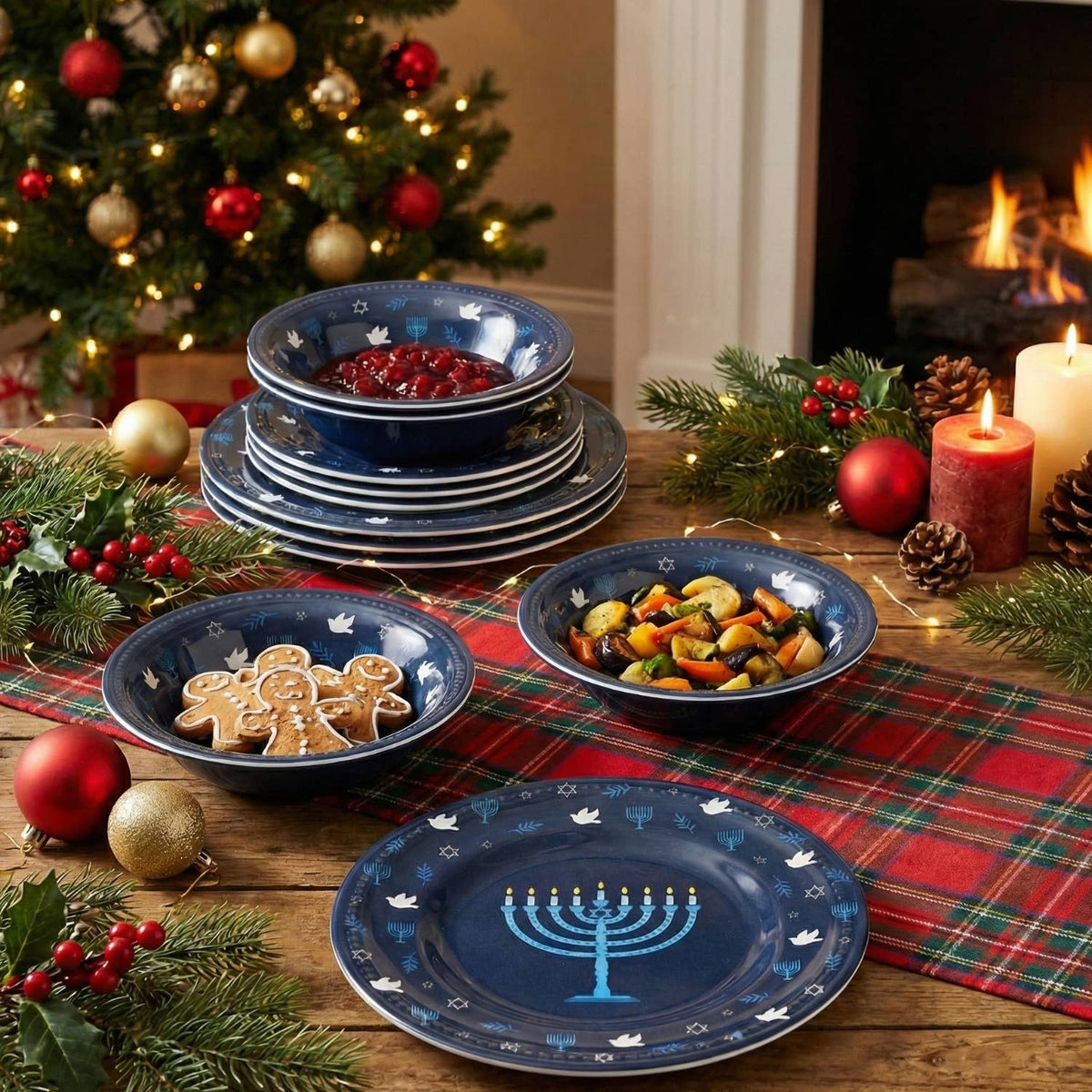 Hanukkah 9" Melamine Plate