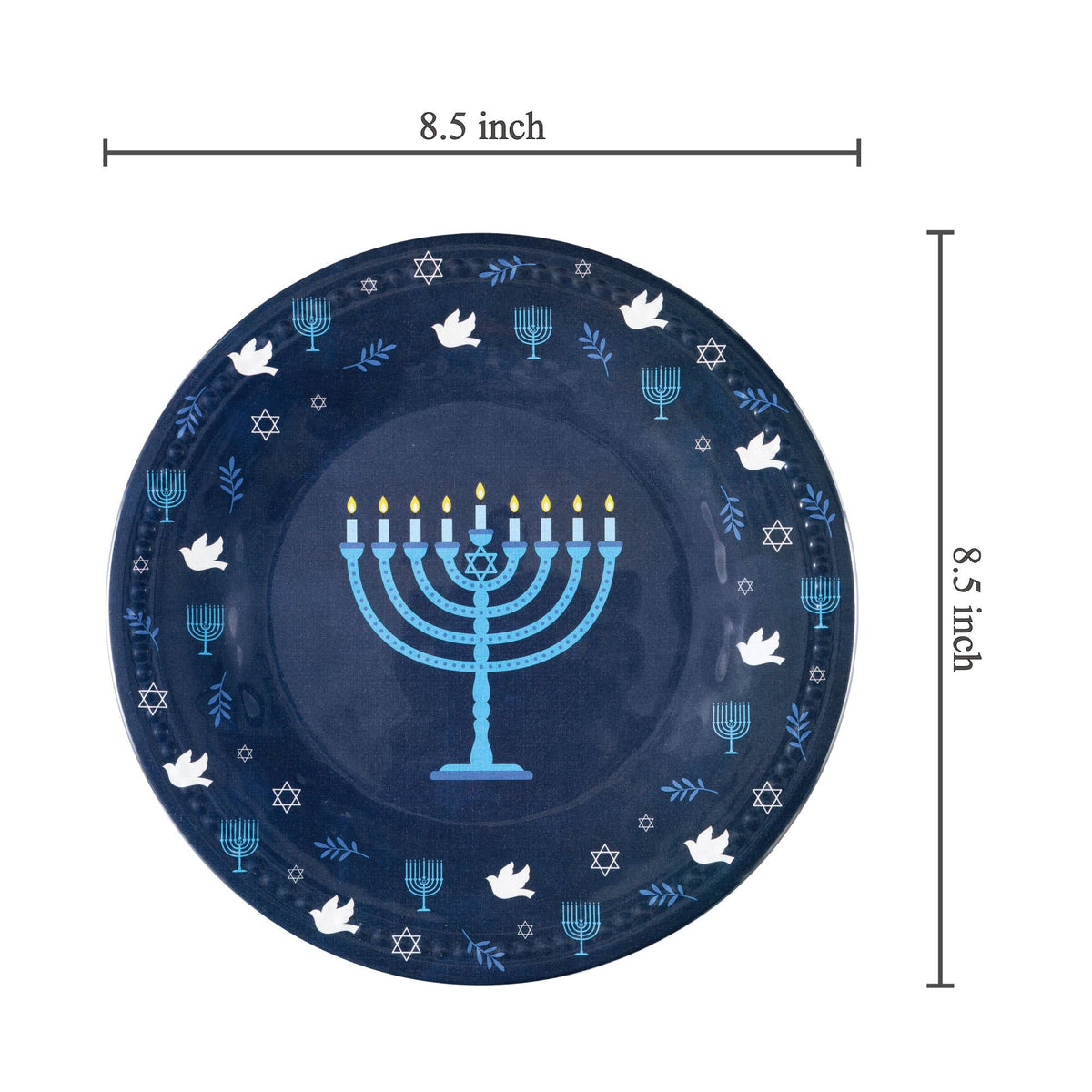 Hanukkah 9" Melamine Plate